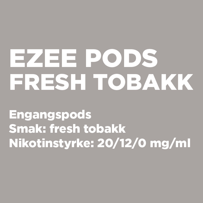 Ezee Pod+ Mentol Pods - nikotin uten